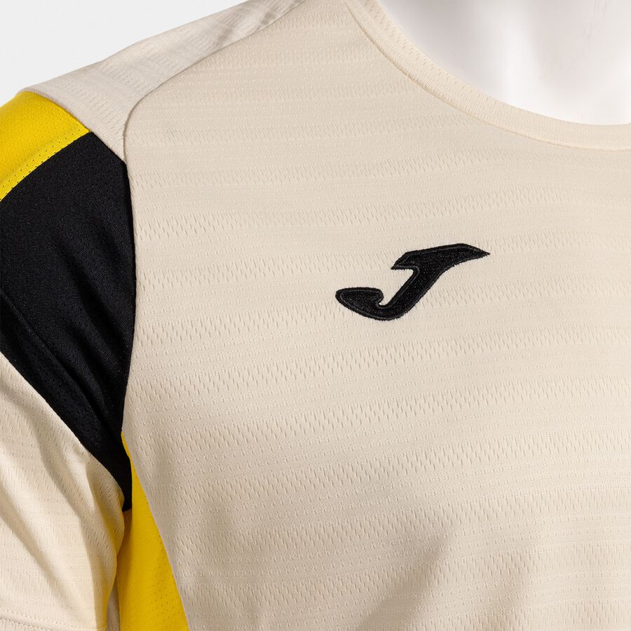 Joma Montreal Short Sleeve Shirt – Beige/Yellow