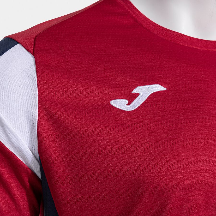 Joma Montreal Short Sleeve Shirt – Dark Navy/Red