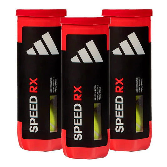 Adidas Speed RX Padel Balls - Pack of 3 Cans (3x3 Balls)