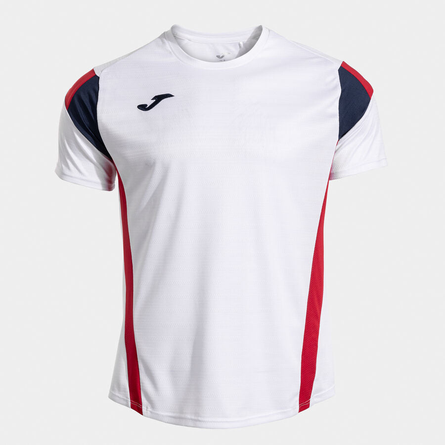 Joma Montreal Short Sleeve Shirt – White/Red