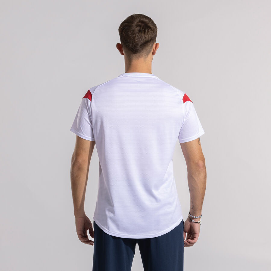 Joma Montreal Short Sleeve Shirt – White/Red