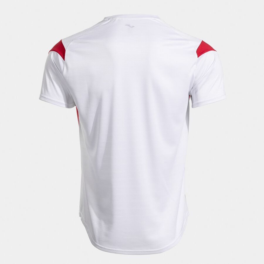 Joma Montreal Short Sleeve Shirt – White/Red