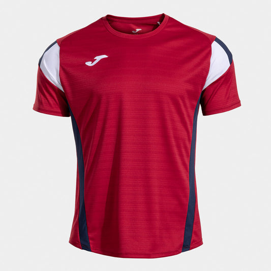 Joma Montreal Short Sleeve Shirt – Dark Navy/Red