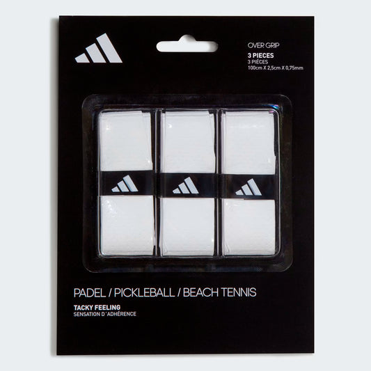 Pack of 3 White Overgrips Adidas