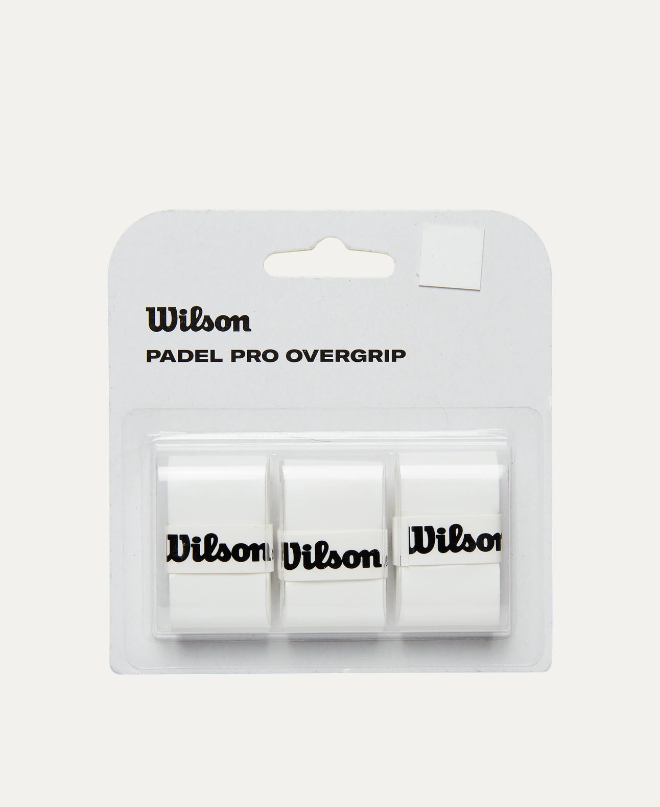 Pack of 3 White Overgrips Wilson Padel Pro