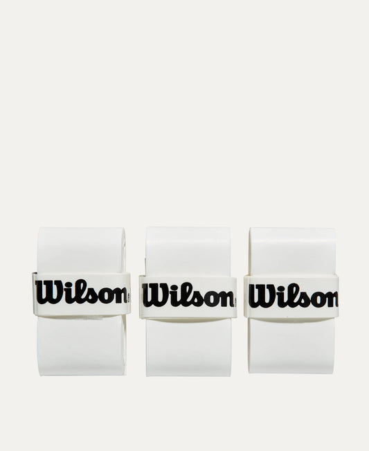Pack of 3 White Overgrips Wilson Padel Pro