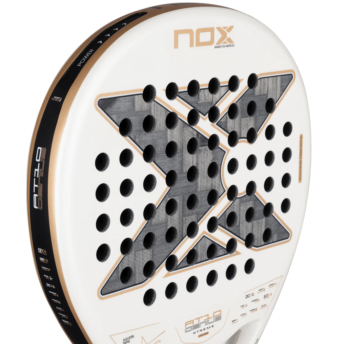 NOX AT10 GENIUS 12K ALUM XTREM Padel Racket 2026