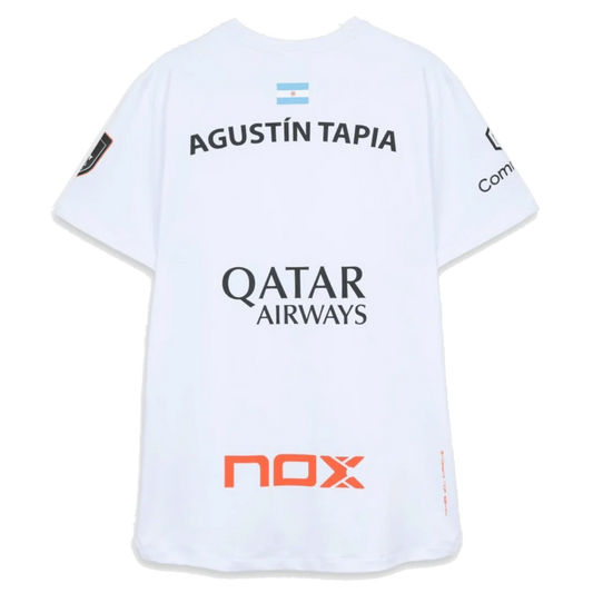 NOX Sponsors AT10 Agustin Tapia White T-Shirt 2026